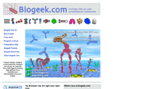 Desktop Screenshot of biogeek.com